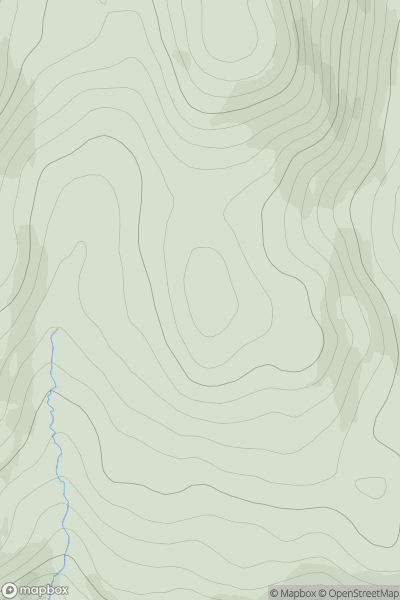 Thumbnail image for Meall Dubh [Kyle of Lochalsh to Garve] [NH314497] showing contour plot for surrounding peak